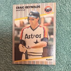 Houston Astros Craig Reynolds Fleer #366